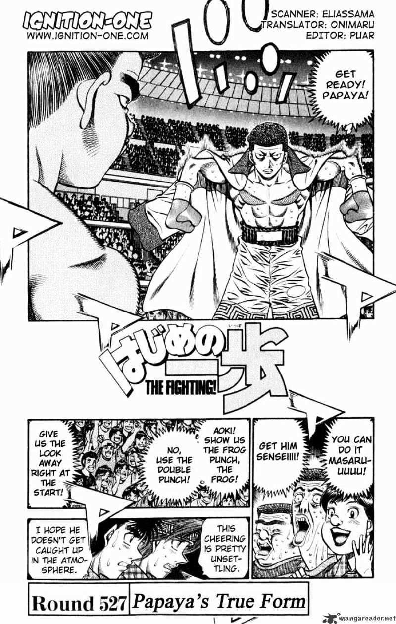 Hajime no Ippo: Fighting Spirit, Chapter 527 image 01